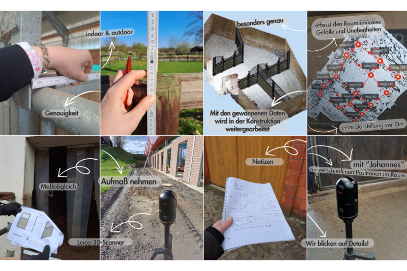 Das Growi-Team arbeitet mit genauen Daten, dabei unterstützt der Leica-3D-Scanner.