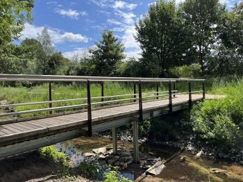 Brücke für die Ölbachaue