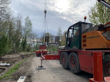 Brücke für die Ölbachaue