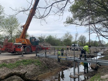 Brücke für die Ölbachaue