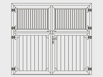 Stalltor Drehfenster
