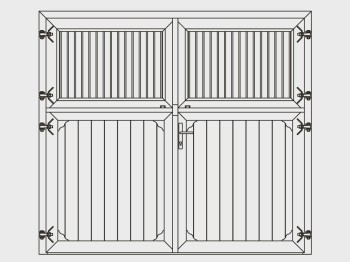 Stalltor Drehfenster