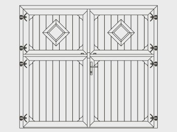 Stalltor Karo-Fenster