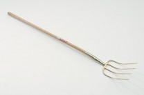 Streugabel, mit 4 Zinken, mit Stiel
