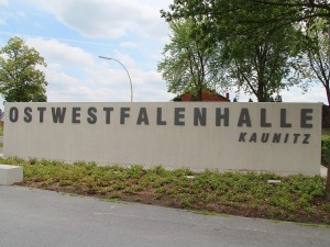 Schriftzug Ostwestfalenhalle Kaunitz