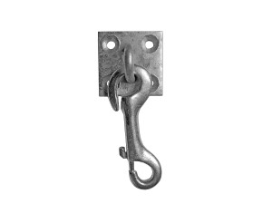 Karabinerhaken mit Platte