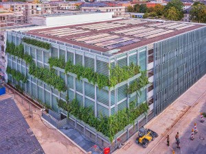 Fassadenbegrünung Parkhaus Lagarde Campus, Bamberg