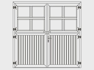 Stalltor Sprossenfenster