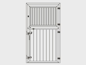 Stalltür Dreh-Kippfenster